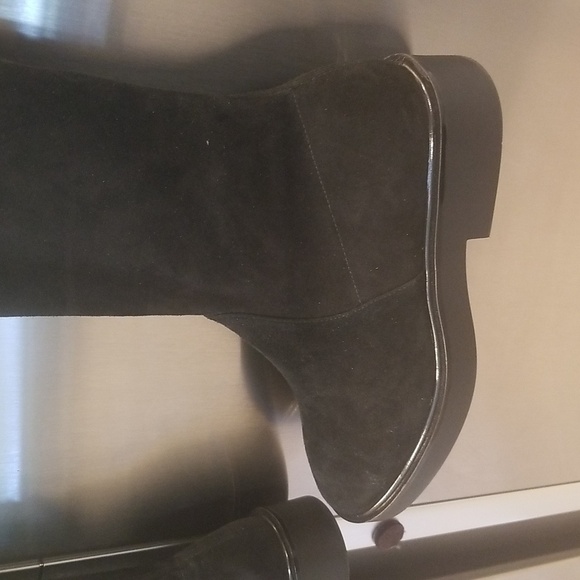 đź’•STUART WEITZMANđź’• Mara Over the Knee Boot ~ Black Suede 8.5 New Without Box - Picture 13 of 16